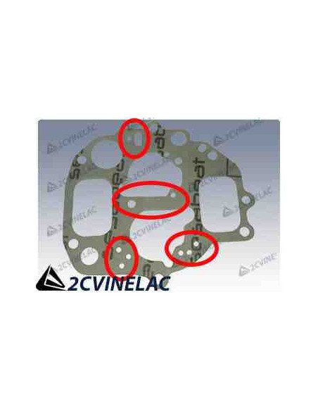 REF 857. JUNTA CARBURADOR DOBLE CUERPO DYANE.