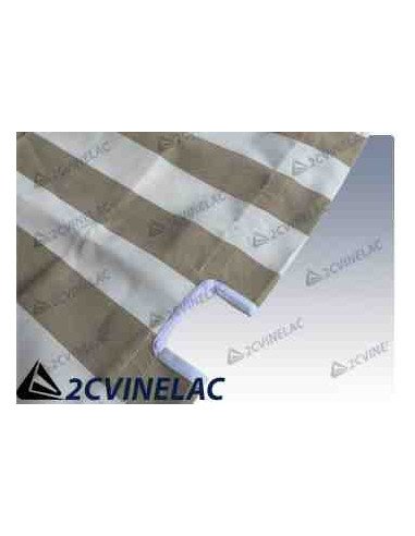 REF 836. TOLDILLO CAPOTA BEIGE Y BLANCO.