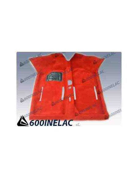 REF . 5677 ALFOMBRILLA MOQUETA INTERIOR ROJA.
