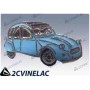 REF 3620. PIN 2CV AZUL CLARITO.