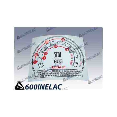 REF . 5274 PEGATINA CUADRO CON VELOCIDADES (RODAJE).