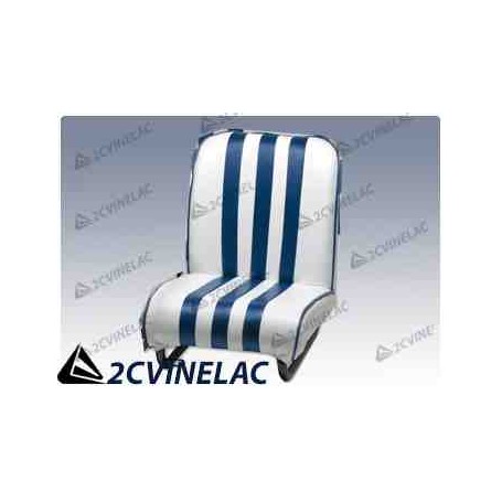 REF 4640. ASIENTO DELANTERO IZQUERDO BLANCO Y AZUL.
