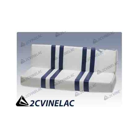 REF 4641. ASIENTO TRASERO BLANCO Y AZUL.