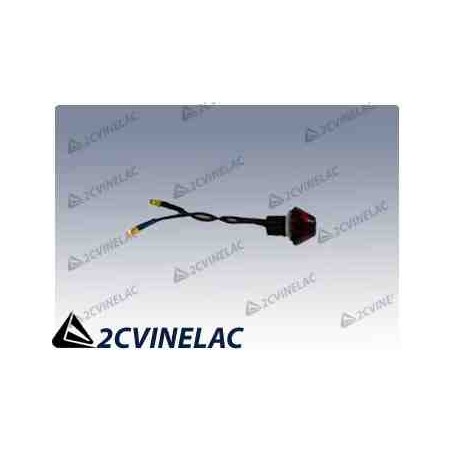 REF 2481. INDICADOR BATERIA (ROJO, LED) 6V 2CV,AZ,AZA, AZAM,DYANE,ACADIANE,AMI.