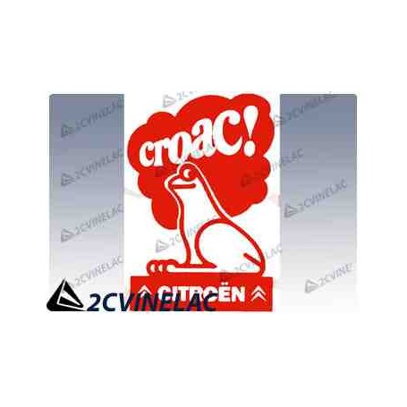 REF 2525. PEGATINA CON RANA ROJA 115 x 80 mm