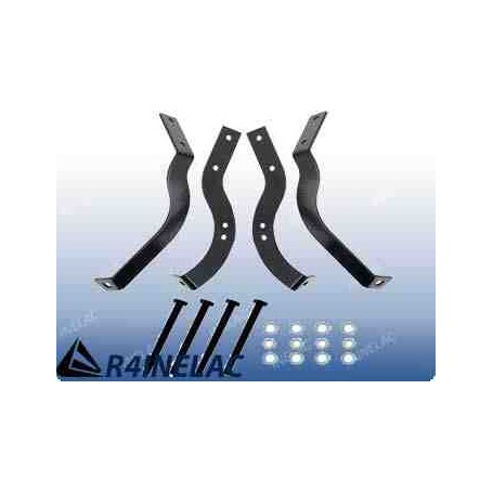 REF 7261. JUEGO SUJECION PARACHOQUES TRASERO R4.