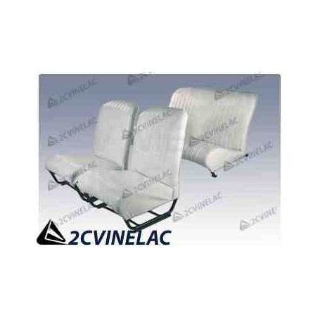 REF 3539. JUEGO FUNDAS CON FALDON BLANCO SIMETRICO.