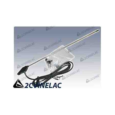 REF 3939. ANTENA CROMADA CON MUELLE.